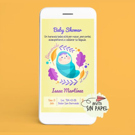 Bebito – Tarjeta de Invitación Digital Para Baby Shower