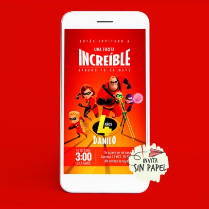 Tarjeta de Invitación Digital Para Cumpleaños