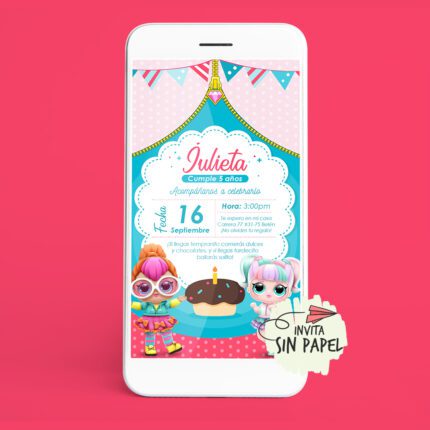 Tarjeta de Invitación Digital Para Cumpleaños