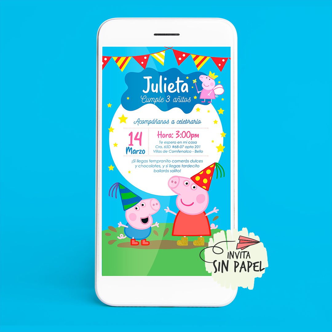 Tarjeta de Invitación Digital Para Cumpleaños Tarjeta de Invitación Digital Para Cumpleaños