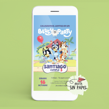 Tarjeta de Invitación Digital Para Cumpleaños