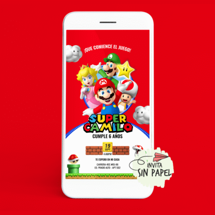 Tarjeta de Invitación Digital Para Cumpleaños