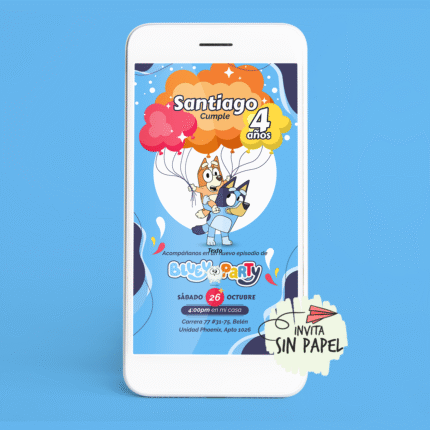 Tarjeta de Invitación Digital Para Cumpleaños