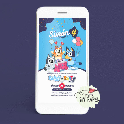 Tarjeta de Invitación Digital Para Cumpleaños