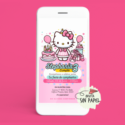 Tarjeta de Invitación Digital Para Cumpleaños