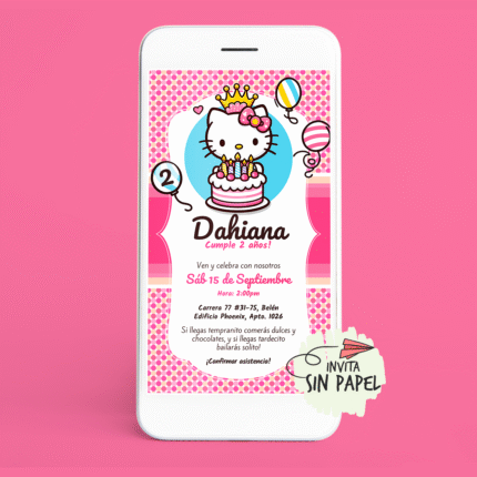 Tarjeta de Invitación Digital Para Cumpleaños
