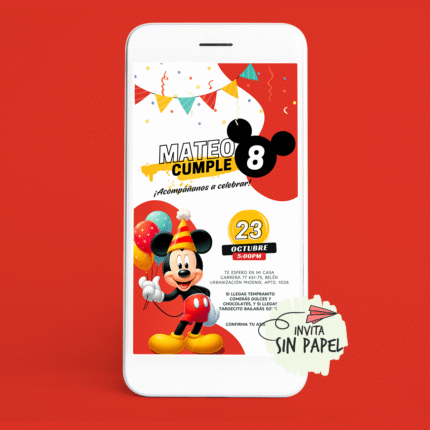 Tarjeta de Invitación Digital Para Cumpleaños