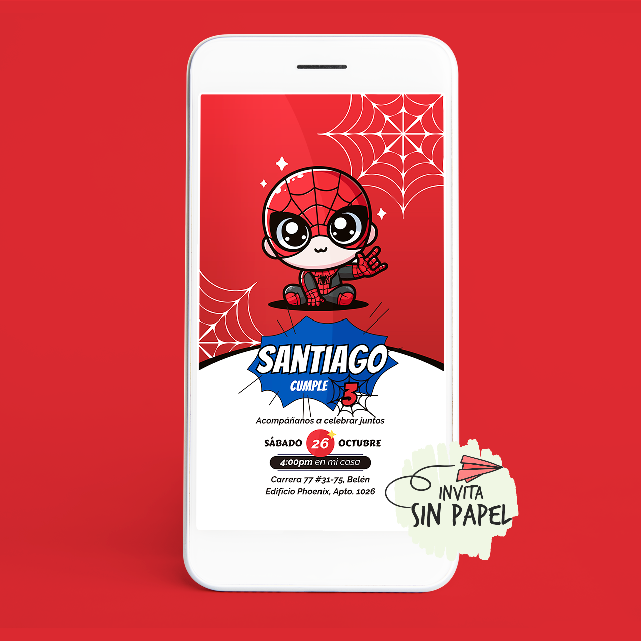 Tarjeta de Invitación Digital Para Cumpleaños Tarjeta de Invitación Digital Para Cumpleaños