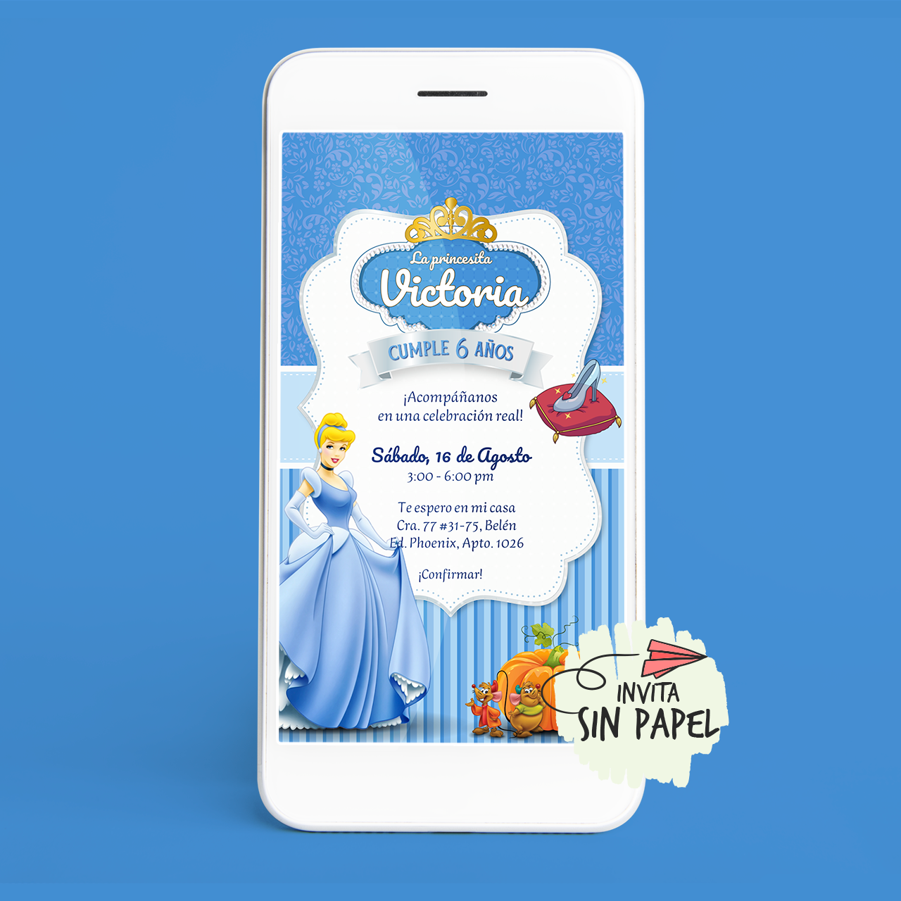 58 Tarjeta de Invitación Digital Para Cumpleaños