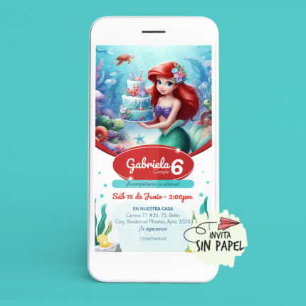 Tarjeta de Invitación Digital Para Cumpleaños